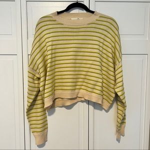 The GREAT Striped Cropped Sweater